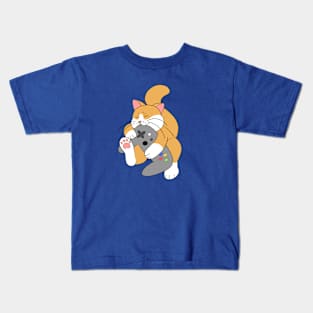 Gamer Cat Kids T-Shirt